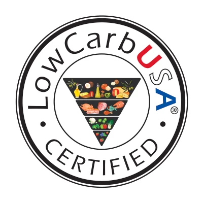 Low Carb USA certified practice seal, held by the Padda Institute practice in St. Louis, Missouri