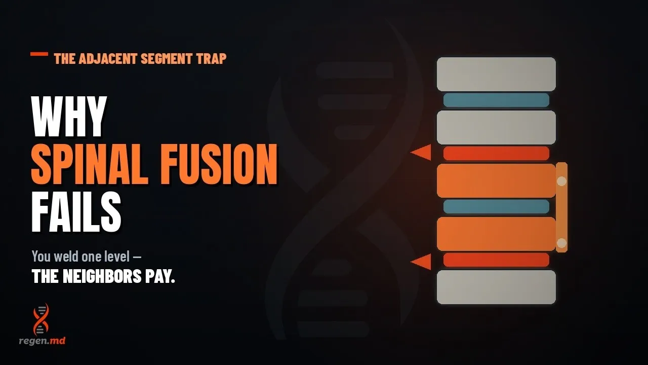 The Adjacent Segment Trap  Why Spinal Fusion Fails — video thumbnail