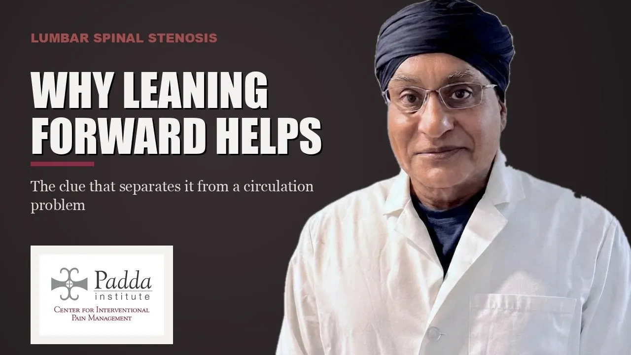 Lumbar spinal stenosis. 🎯 Why Leaning Forward Stops the Leg Pain — video thumbnail